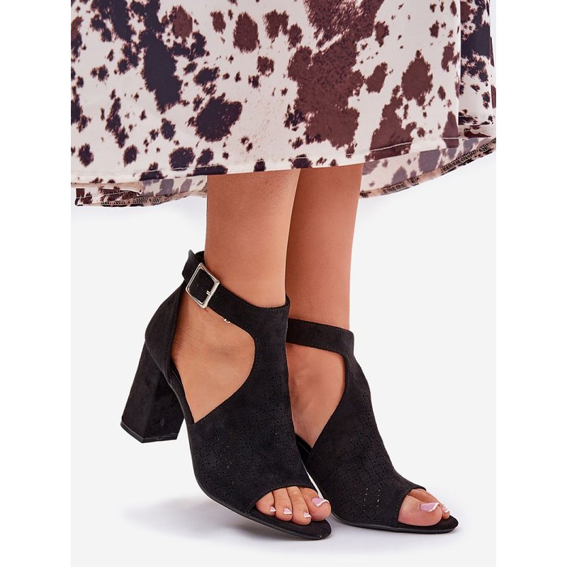 Heel sandals model 209916 Step in style - 36 - Black
