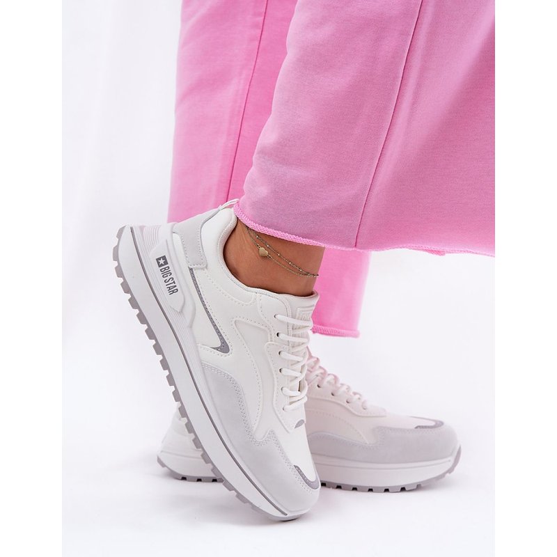 Platform sneakers model 211330 Step in style - 36 - White
