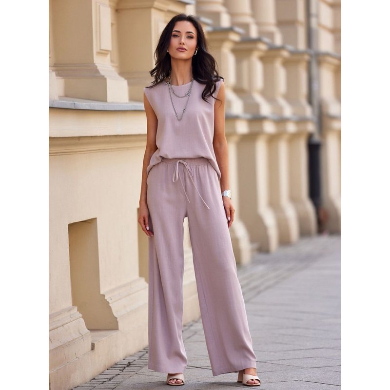 Women trousers model 211886 Roco Fashion - 36 - Pink