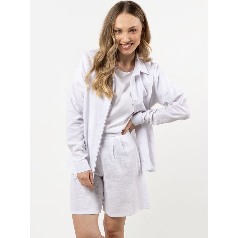 Long sleeve shirt model 212189 awama - M - White