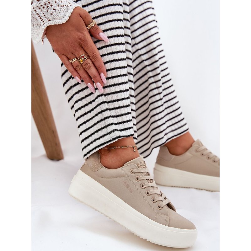 Platform sneakers model 212726 Step in style - 41 - Beige
