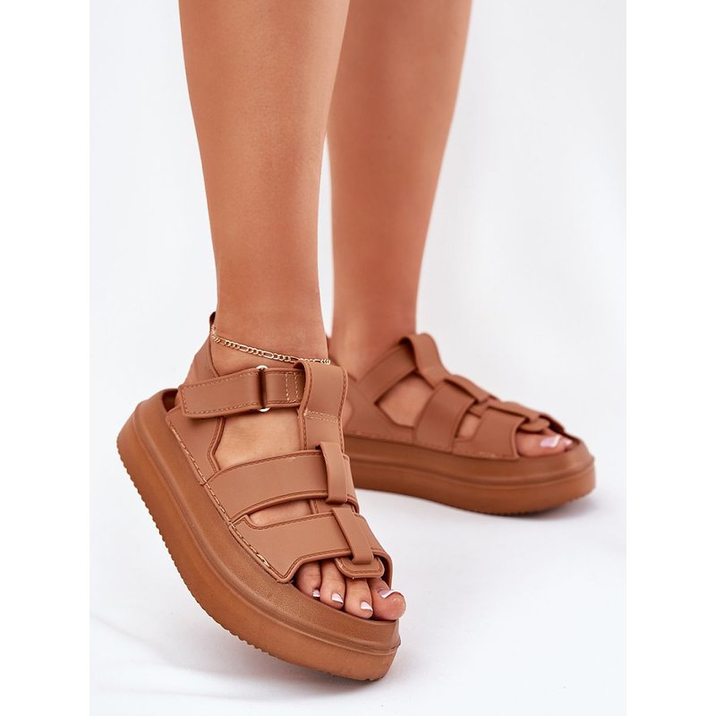 Platform sandals model 213169 Step in style - 39 - Brown