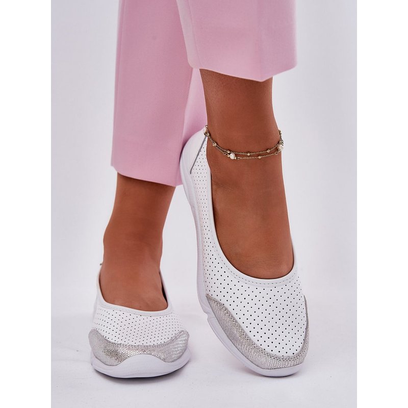 Ballet flats model 213179 Step in style - 37 - White