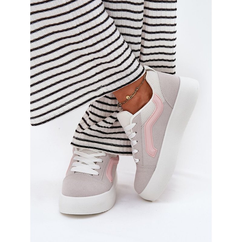 Platform sneakers model 213188 Step in style - 38 - Grey