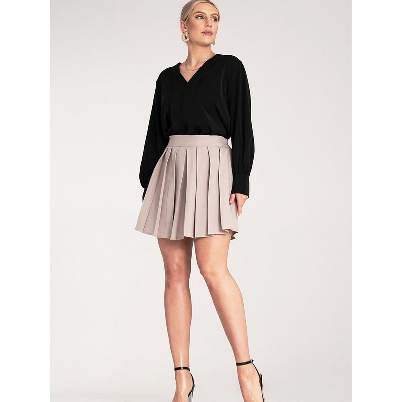 Short skirt model 214842 Figl - S/M - Beige