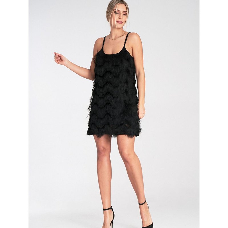 Evening dress model 214878 Figl - S/M - Black