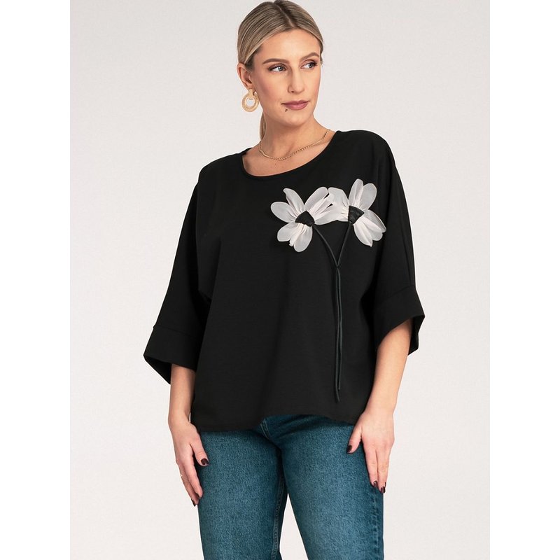Blouse model 214900 Figl - ONE-SIZE-FITS-ALL - Black