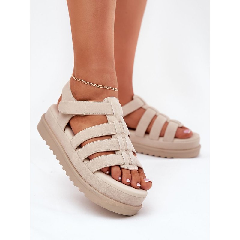 Platform sandals model 215718 Step in style - 41 - Beige