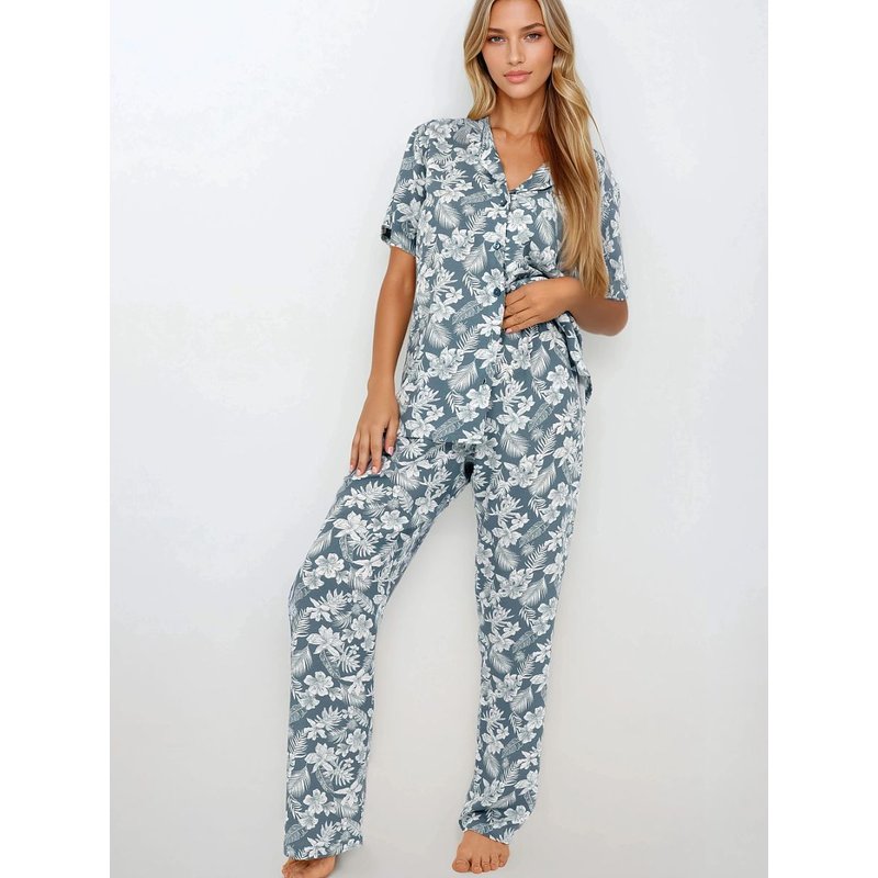Pyjama model 215911 Momenti Per Me - S - Green