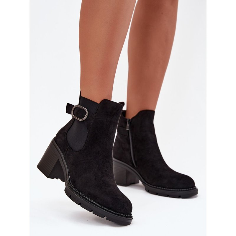 Heel boots model 216653 Step in style - 36 - Black