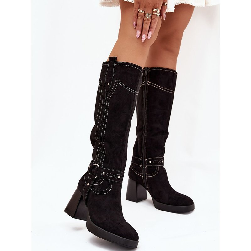 Heel boots model 216796 Step in style - 41 - Black