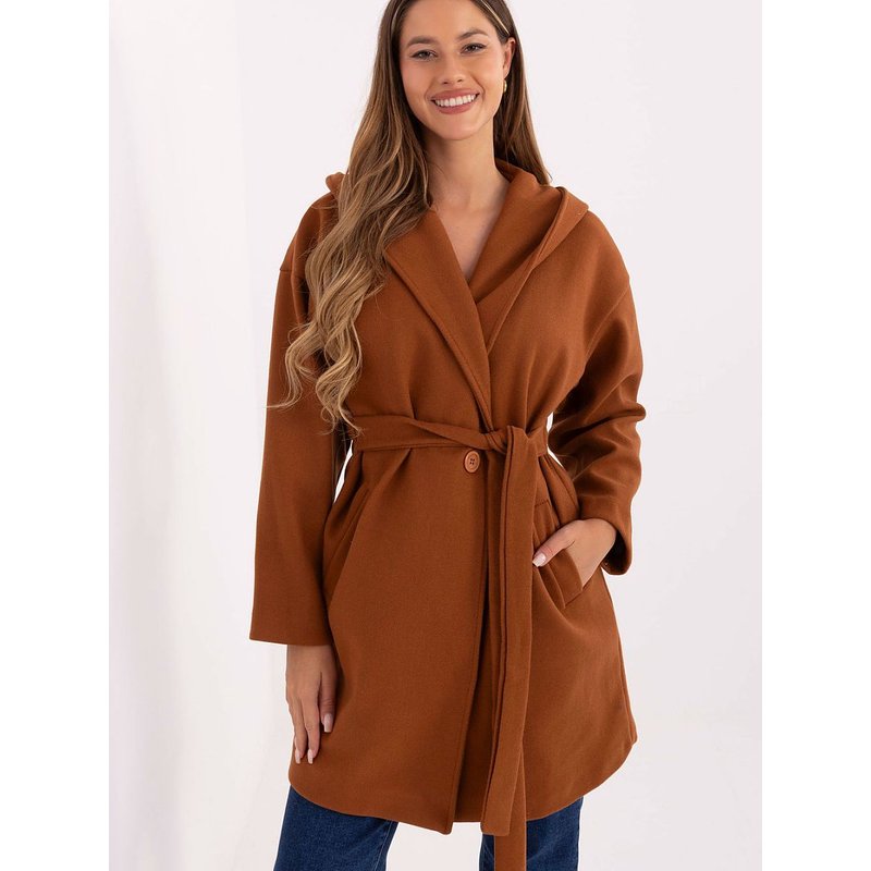Coat model 217254 Rue Paris - ONE-SIZE-FITS-ALL - Brown