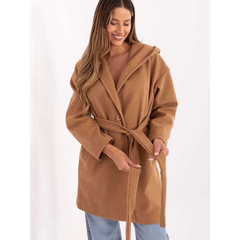 Coat model 217255 Rue Paris - ONE-SIZE-FITS-ALL - Brown