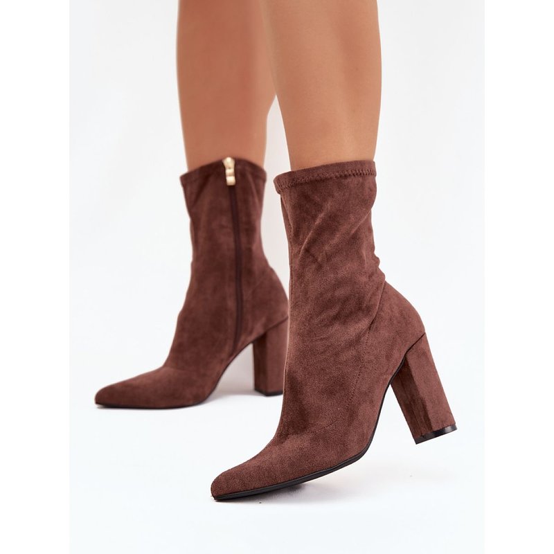Heel boots model 217737 Step in style - 39 - Brown