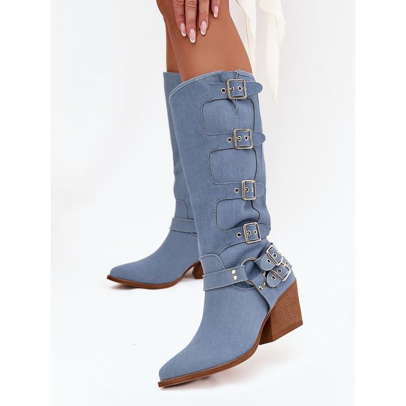 Heel boots model 217817 Step in style - 36 - Blue