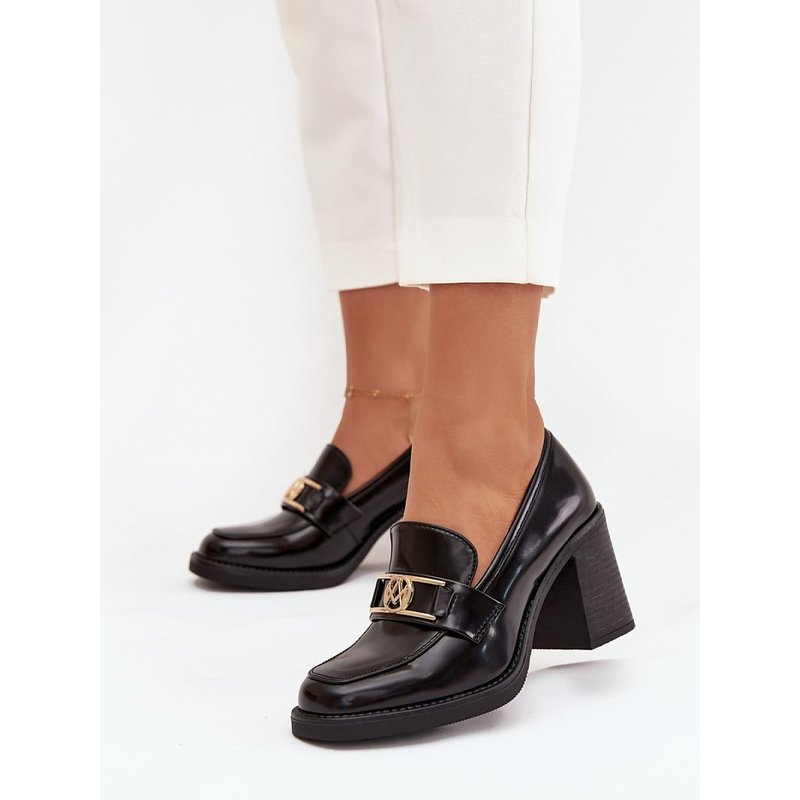 Heeled low shoes model 217842 Step in style - 39 - Black