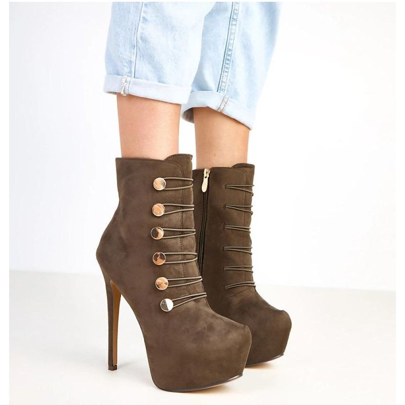 Heel boots model 217916 Solea - 37 - Green