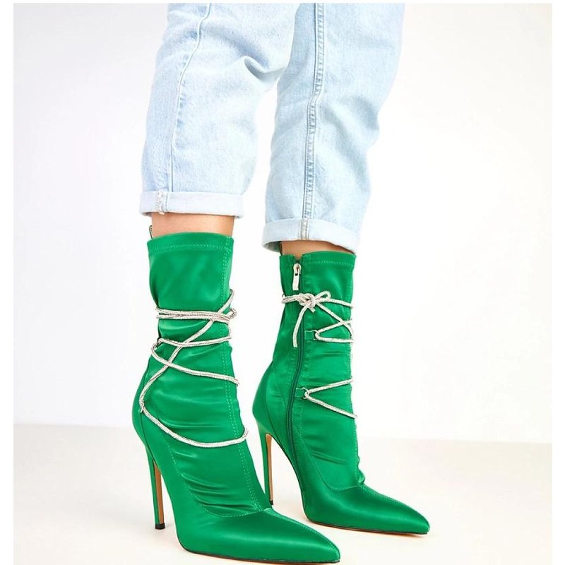 Heel boots model 217944 Solea - 41 - Green