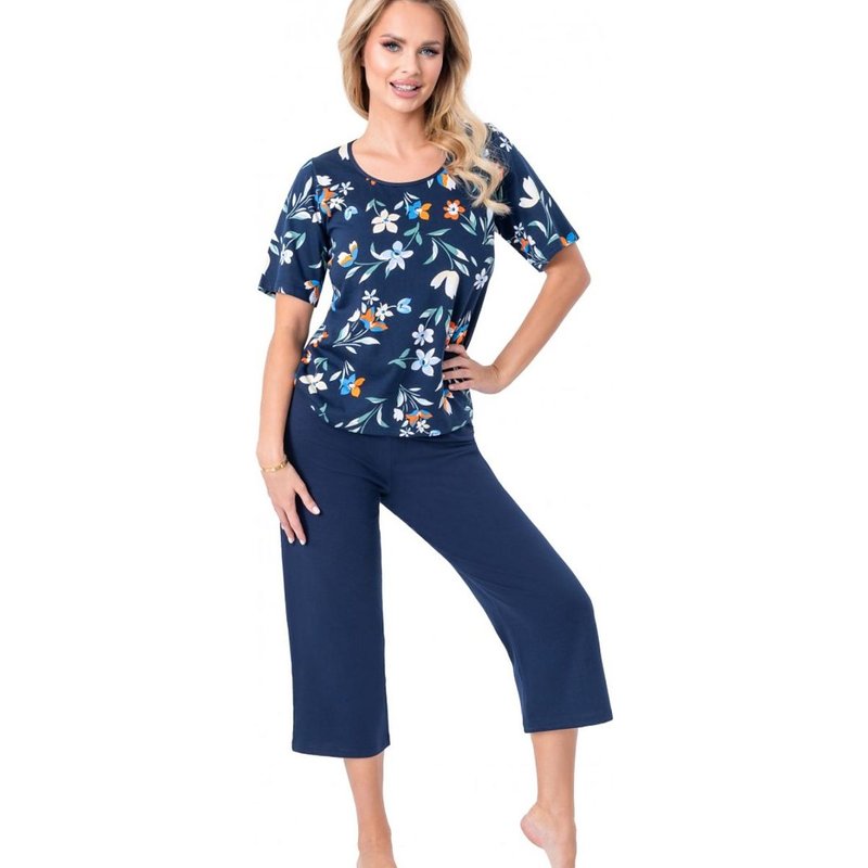 Pyjama model 218031 Donna - M - Navy blue