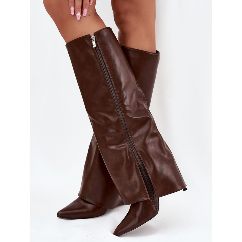 Heel boots model 218093 Step in style - 36 - Brown