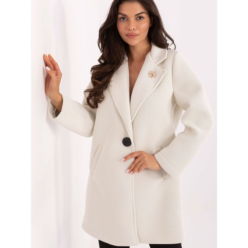 Coat model 218407 Rue Paris - ONE-SIZE-FITS-ALL - Beige