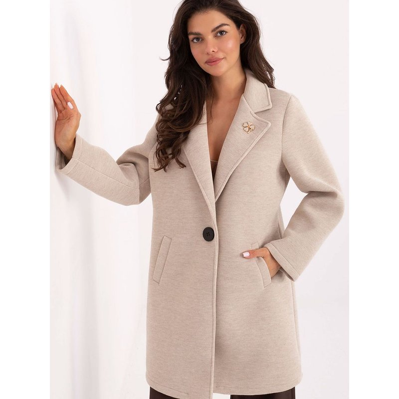 Coat model 218408 Rue Paris - ONE-SIZE-FITS-ALL - Beige