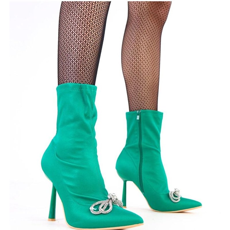 Heel boots model 218551 Solea - 39 - Green