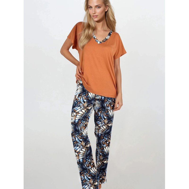 Pyjama model 219334 Momenti Per Me - L - Brown