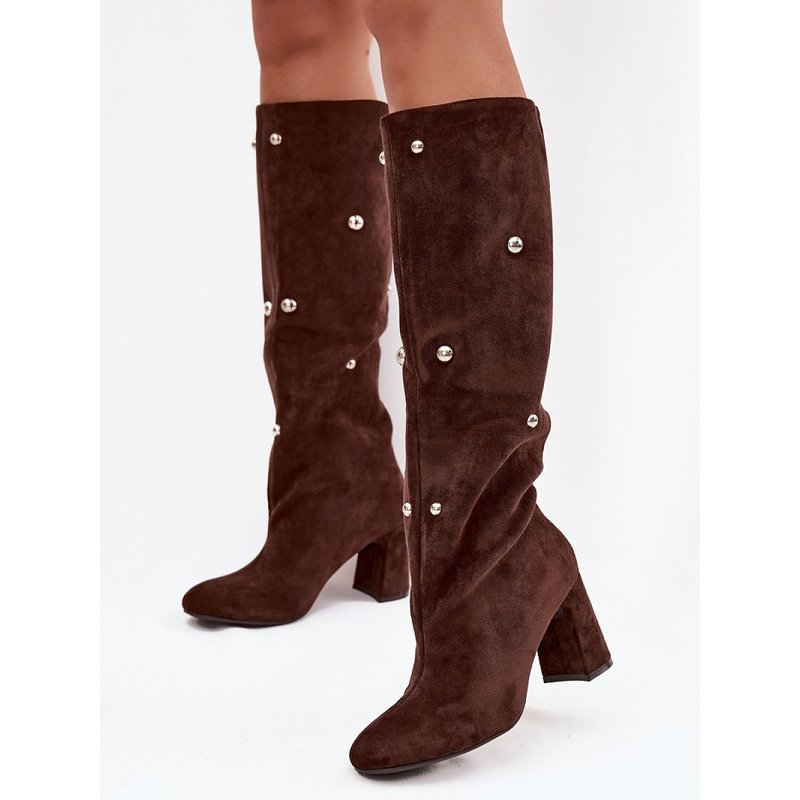 Heel boots model 219863 Step in style - 39 - Brown