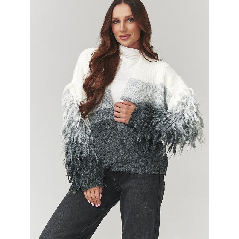 Cardigan model 220770 Makadamia - ONE-SIZE-FITS-ALL - Grey