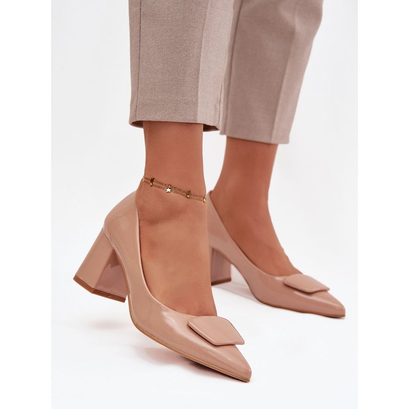 Block heel pumps model 221173 Step in style - 36 - Beige