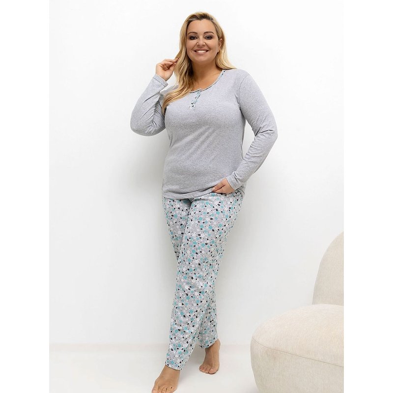 Plus Size Pajamas model 221182 Forever Pink - 4XL - Grey