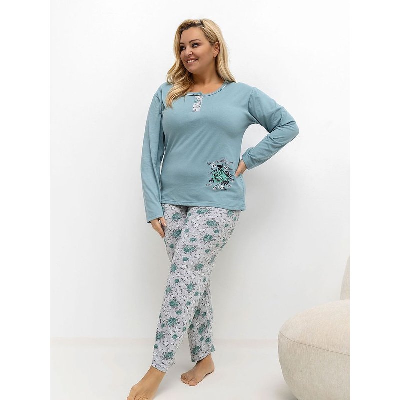Plus Size Pajamas model 221190 Forever Pink - 2XL - Green