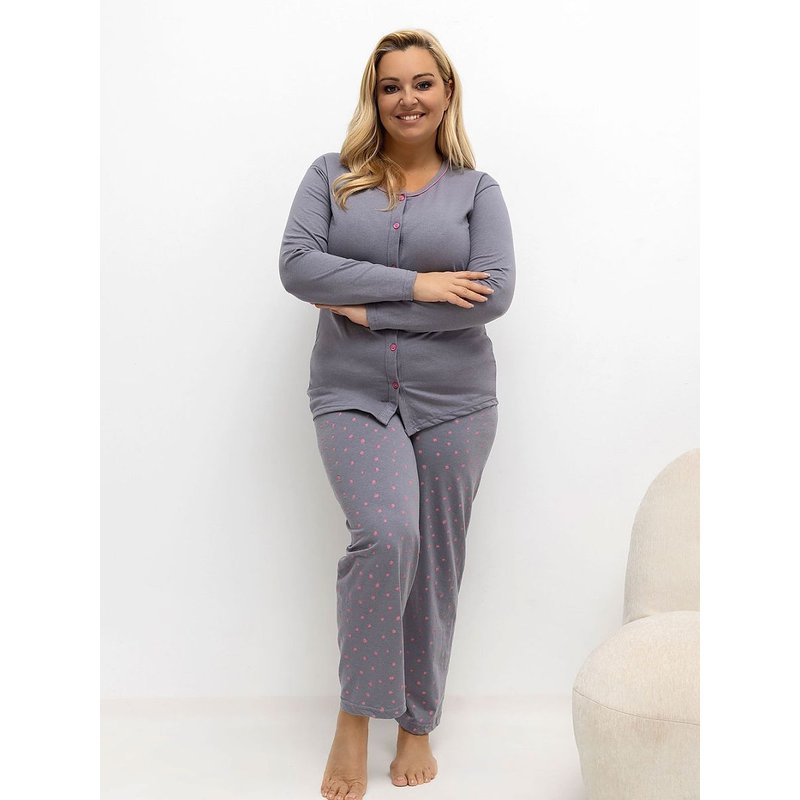 Plus Size Pajamas model 221198 Forever Pink - 2XL - Grey