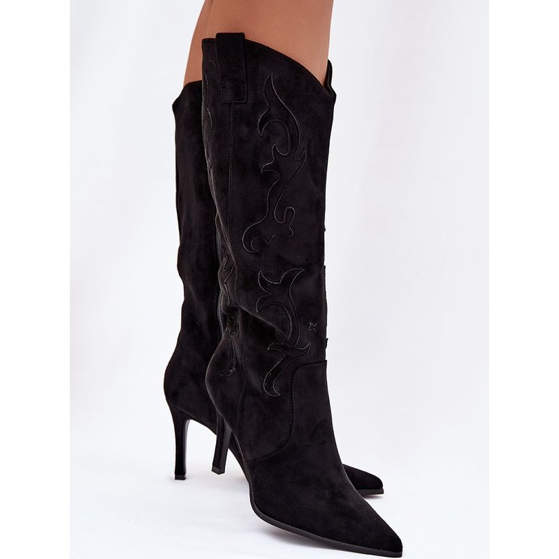 Heel boots model 221906 Step in style - 38 - Black