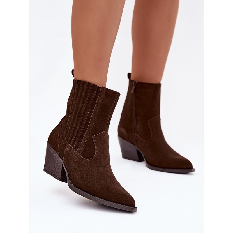 Heel boots model 222486 Step in style - 38 - Brown