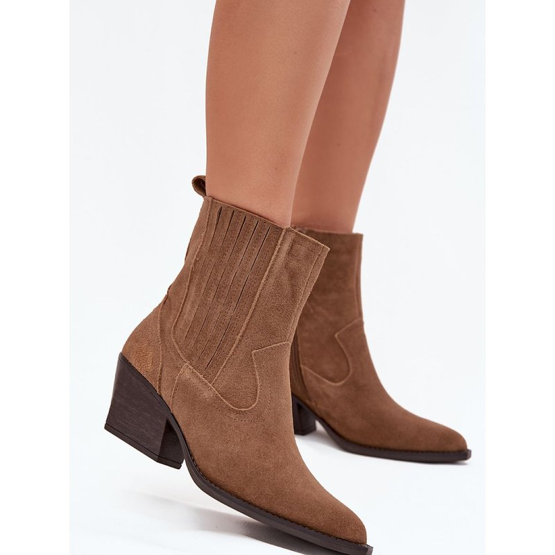 Heel boots model 222488 Step in style - 40 - Brown