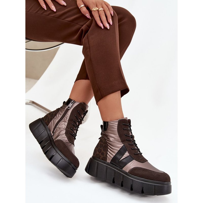 Platform boots model 222521 Step in style - 38 - Brown