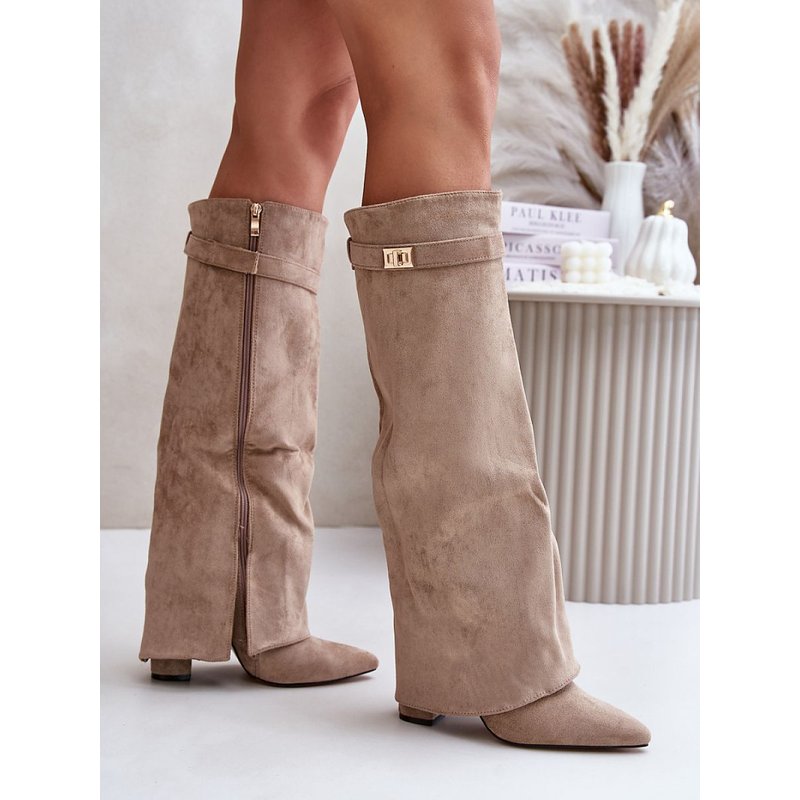 Heel boots model 222536 Step in style - 39 - Beige