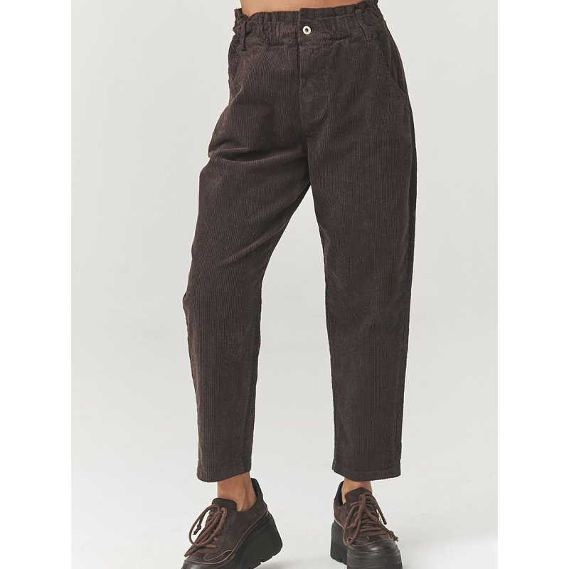 corduroy trousers model 223243 Makadamia - 40 - Brown
