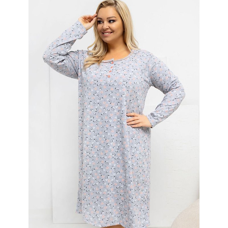 Plus Size Nightgown model 223307 Forever Pink - 2XL - Grey