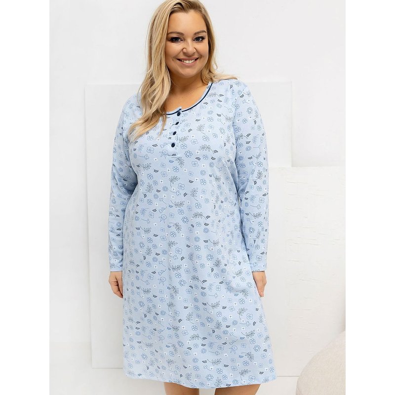 Plus Size Nightgown model 223308 Forever Pink - XL - Blue
