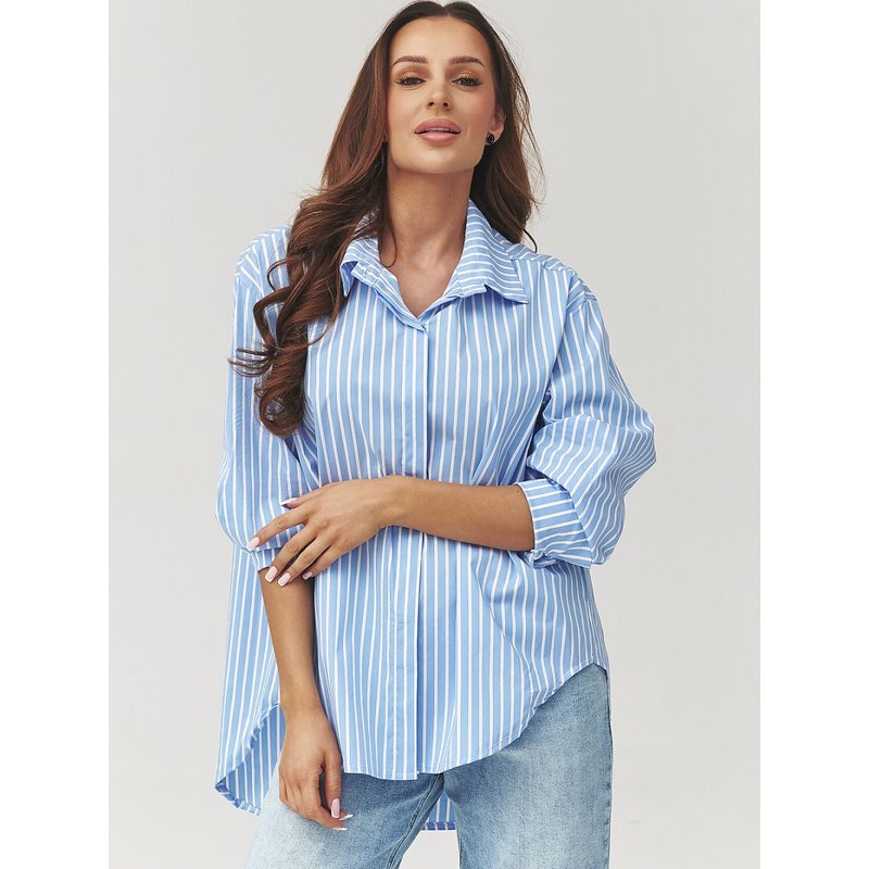 Long sleeve shirt model 223361 Makadamia - ONE-SIZE-FITS-ALL - Blue