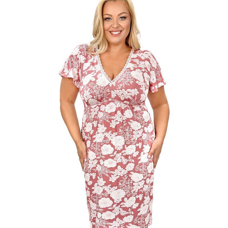 Plus Size Nightgown model 223562 Donna - XXXXL - Pink