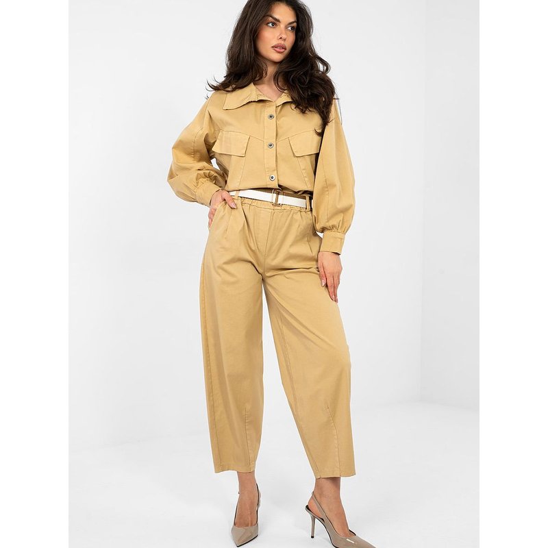 Women trousers model 224184 Italy Moda - ONE-SIZE-FITS-ALL - Brown