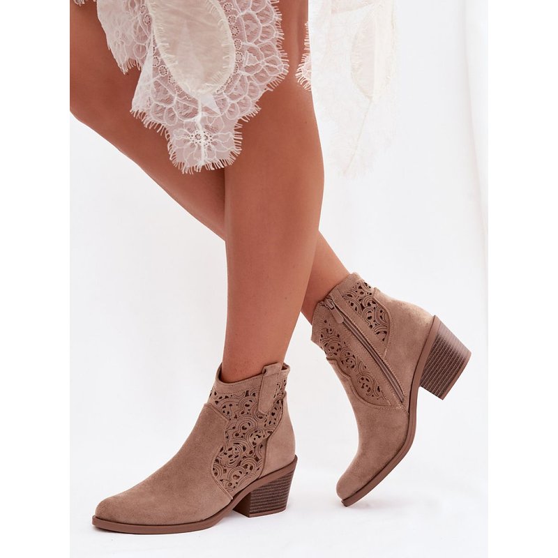 Heel boots model 224424 Step in style - 37 - Beige