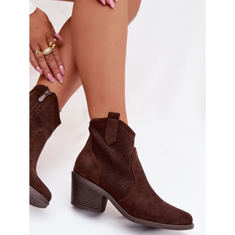 Heel boots model 224427 Step in style - 41 - Brown