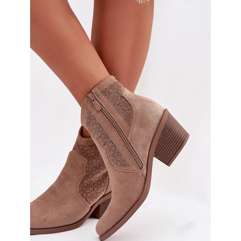 Heel boots model 224428 Step in style - 40 - Beige