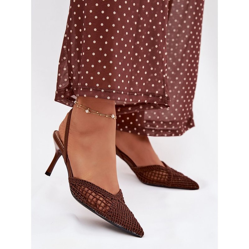 Heel sandals model 224494 Step in style - 36 - Brown