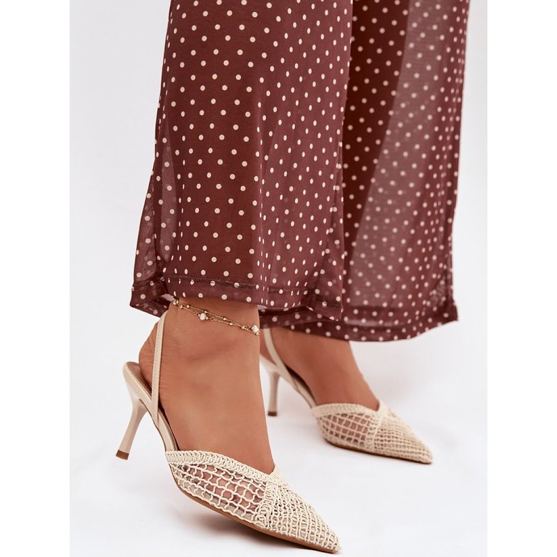 Heel sandals model 224499 Step in style - 36 - Beige